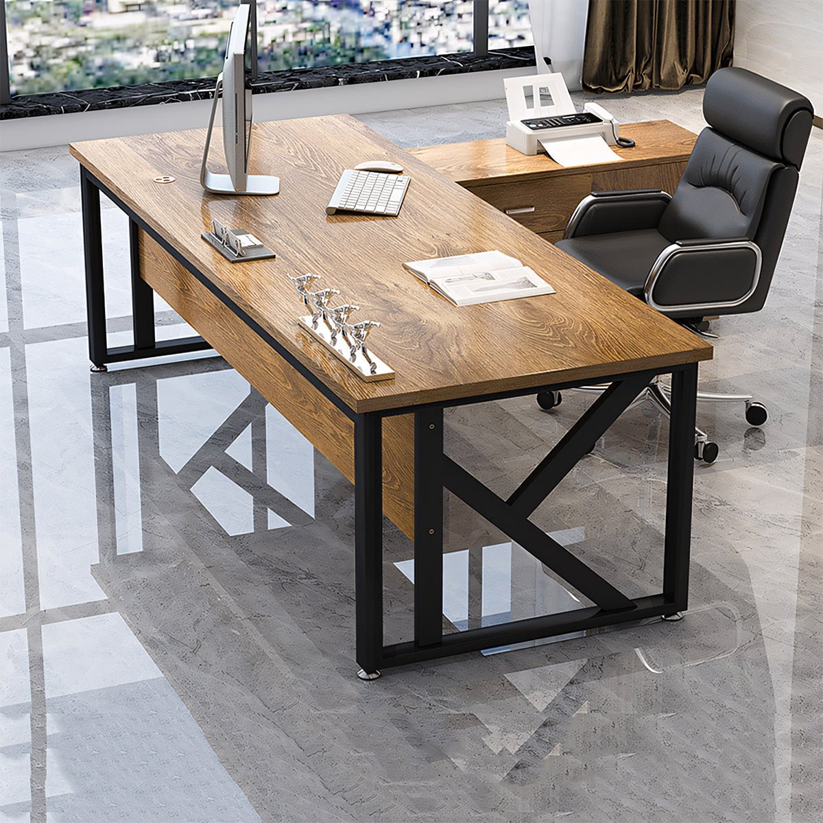 Sleek Modern Executive Desk Set - Maoters - Maoters