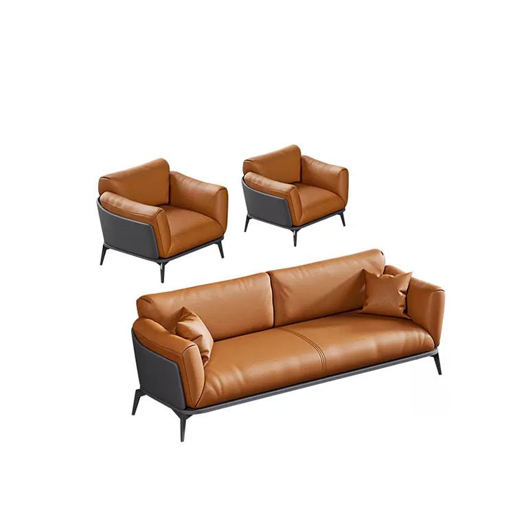 Small Business Office Sofa - Orange, Two Seater - Maoters