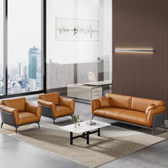 Small Business Office Sofa - Orange, Two Seater - Maoters