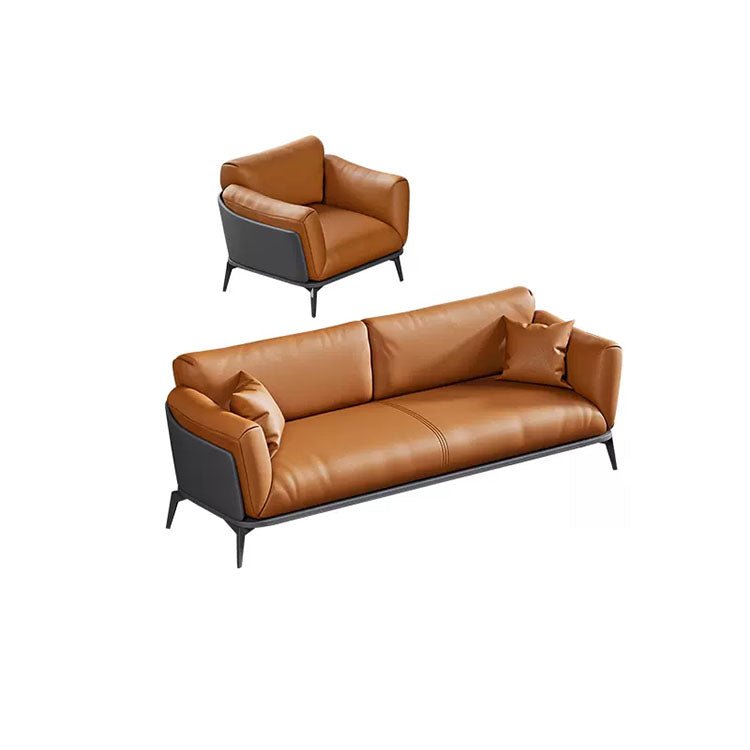 Small Business Office Sofa - Orange, Two Seater - Maoters