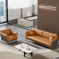 Small Business Office Sofa - Orange, Two Seater - Maoters