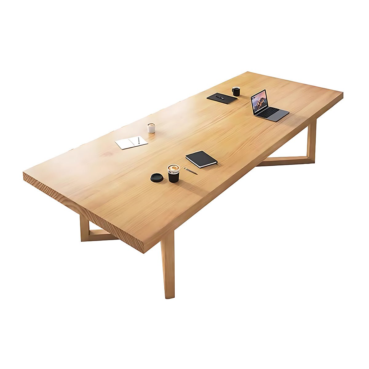 Solid Wood Conference Table - Elegance and Utility - Maoters