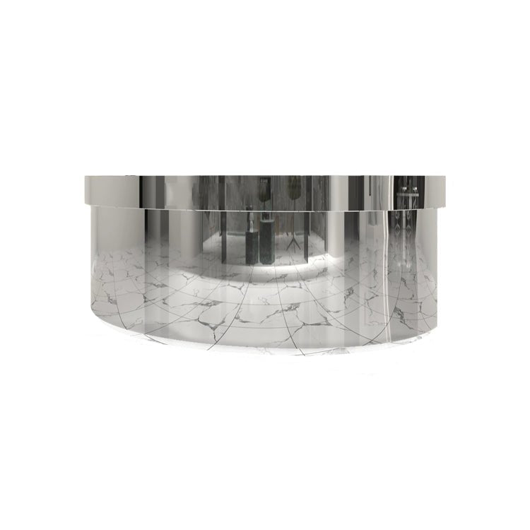 Stainless Semi Circular Reception Desk - Maoters