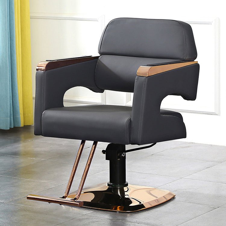 Stainless Steel Reclining Liftable Barber Chair - Maoters - Maoters