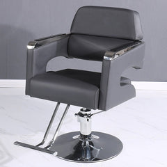 Stainless Steel Reclining Liftable Barber Chair - Maoters - Maoters