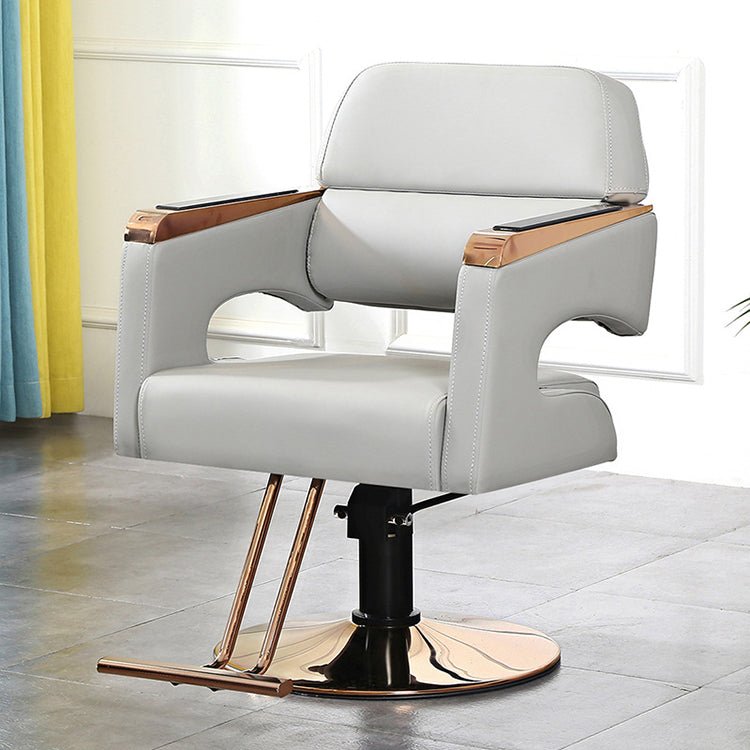 Stainless Steel Reclining Liftable Barber Chair - Maoters - Maoters