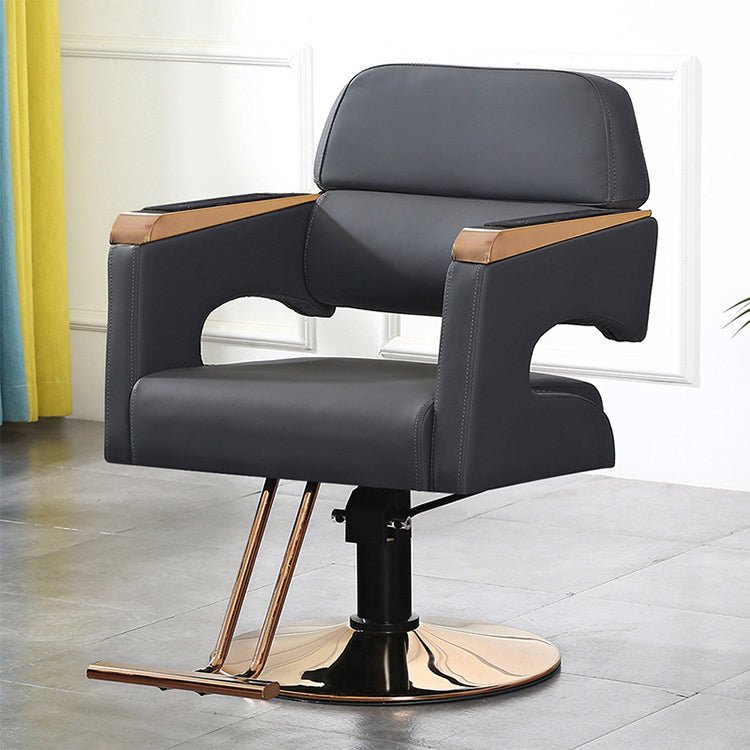 Stainless Steel Reclining Liftable Barber Chair - Maoters - Maoters