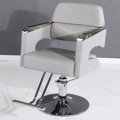 Stainless Steel Reclining Liftable Barber Chair - Maoters - Maoters