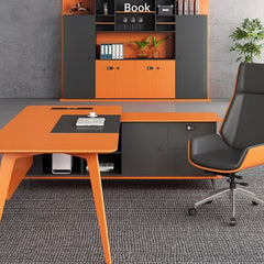 Stylish Executive Desk - Nordic Rounded Design - Maoters