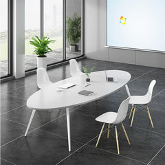 Stylish Oval Conference Table - Perfect for Meetings - Maoters