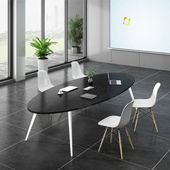 Stylish Oval Conference Table - Perfect for Meetings - Maoters