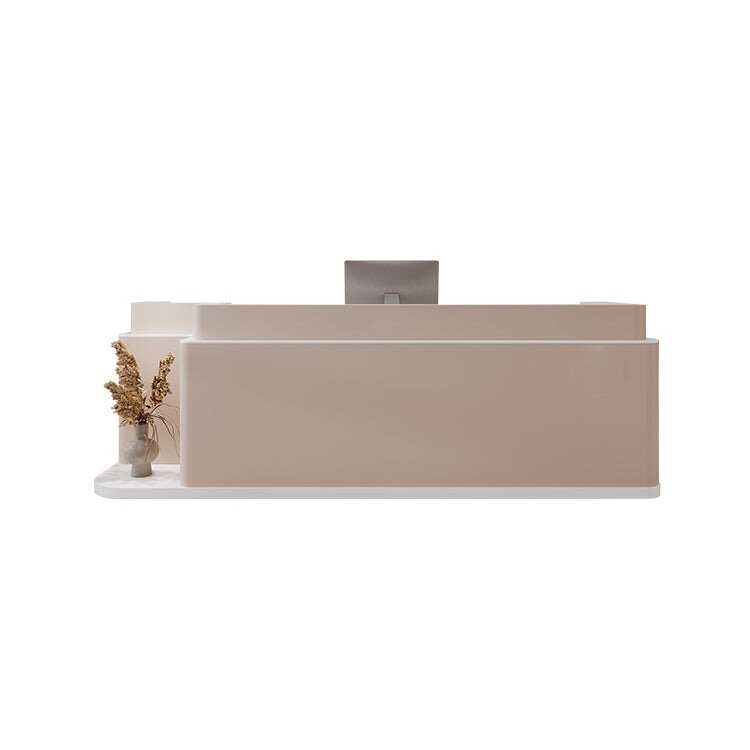 Stylish Rectangular Wood Reception Desk - Maoters