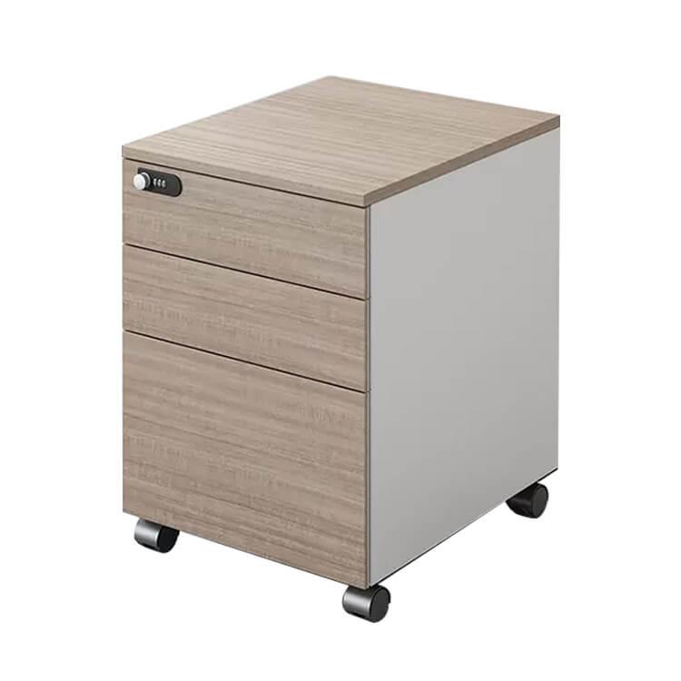 Three Drawers Movable Cabinet with Lock - Maoters