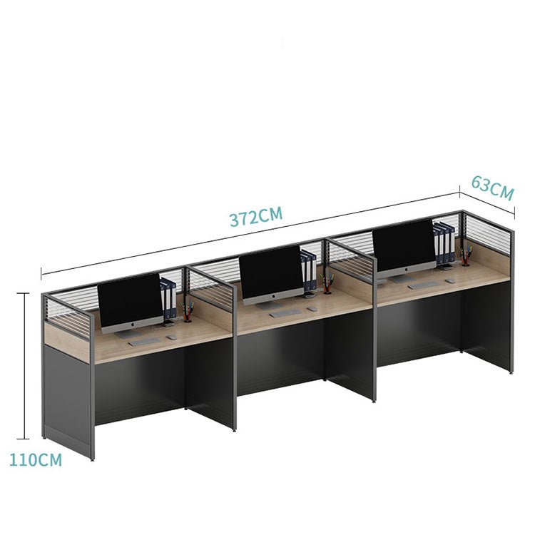 Versatile Aluminum Alloy Desk with Screen Partition - Maoters