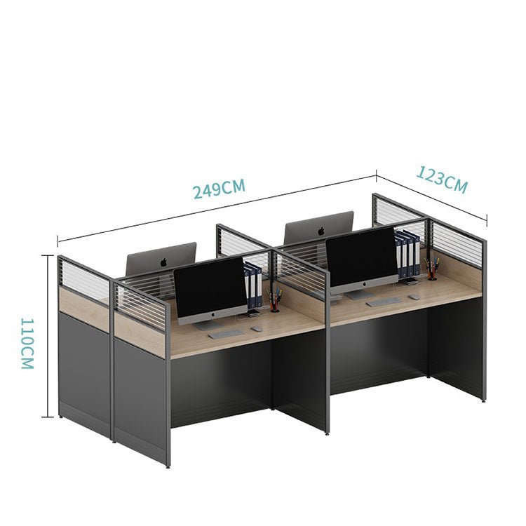 Versatile Aluminum Alloy Desk with Screen Partition - Maoters