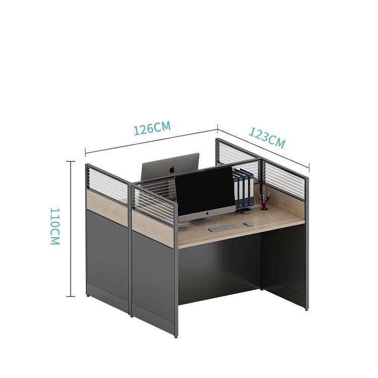 Versatile Aluminum Alloy Desk with Screen Partition - Maoters