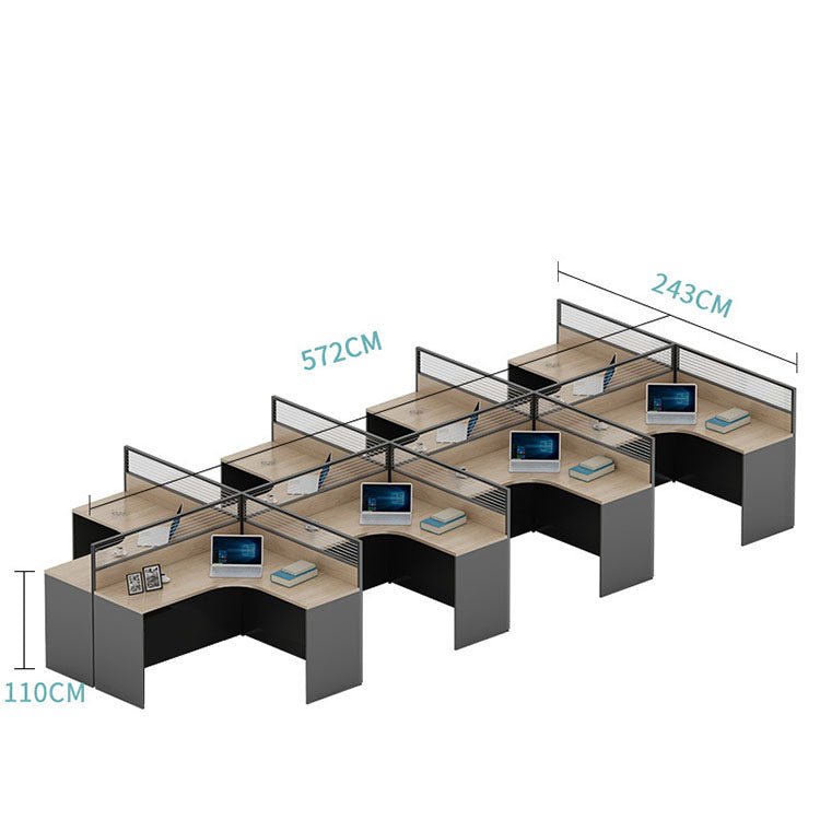 Versatile Aluminum Alloy Desk with Screen Partition - Maoters