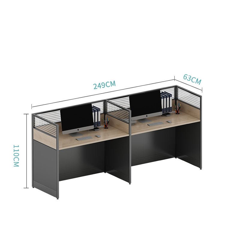 Versatile Aluminum Alloy Desk with Screen Partition - Maoters