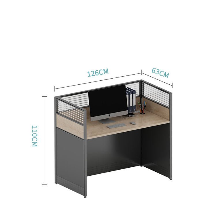 Versatile Aluminum Alloy Desk with Screen Partition - Maoters