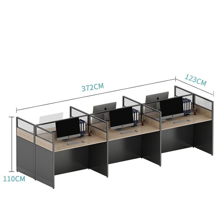 Versatile Aluminum Alloy Desk with Screen Partition - Maoters