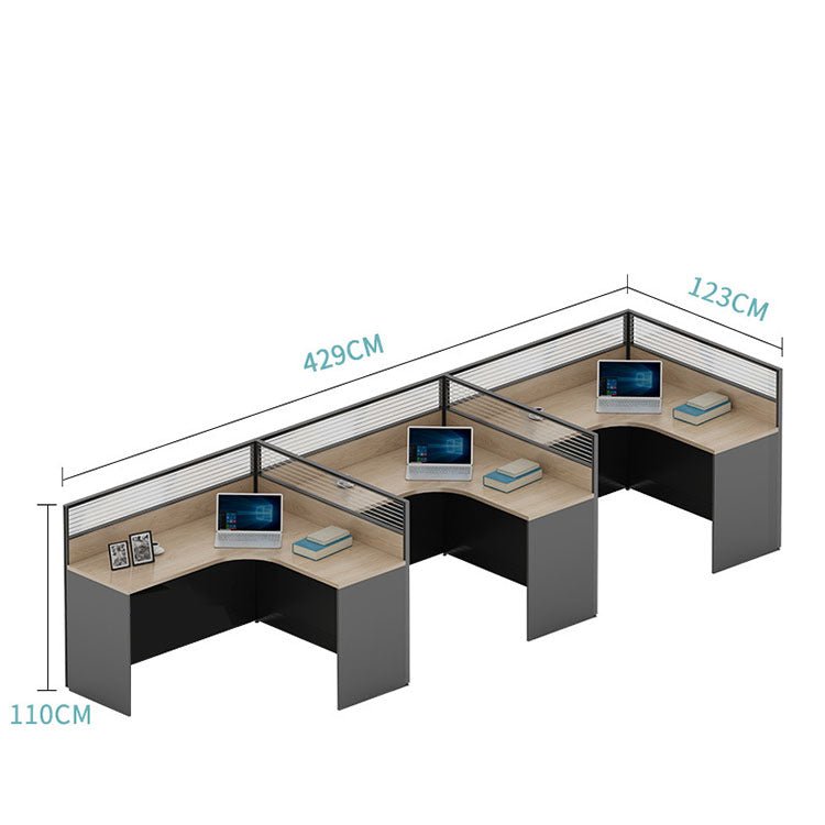 Versatile Aluminum Alloy Desk with Screen Partition - Maoters