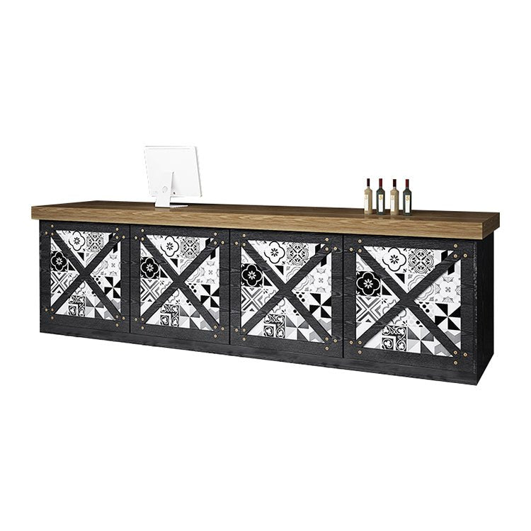 Vintage Style Bar Counter & Cash Register Desk - Maoters