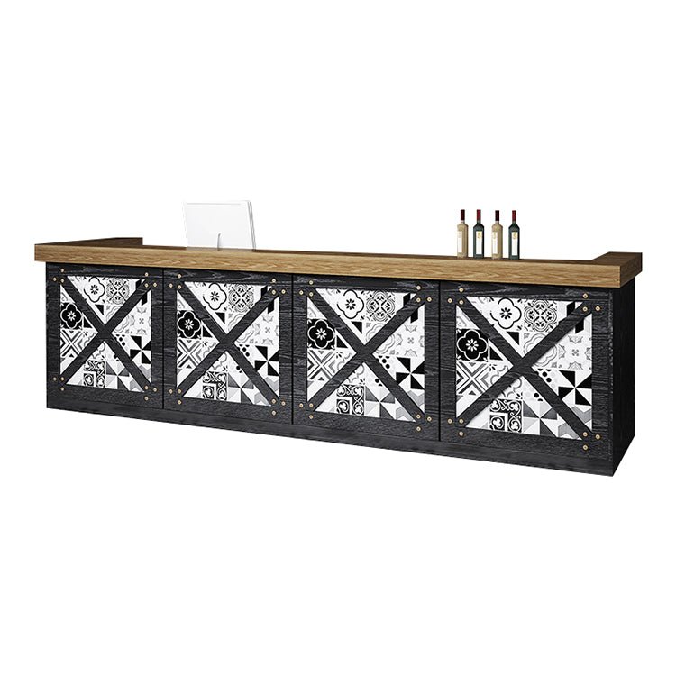 Vintage Style Bar Counter & Cash Register Desk - Maoters