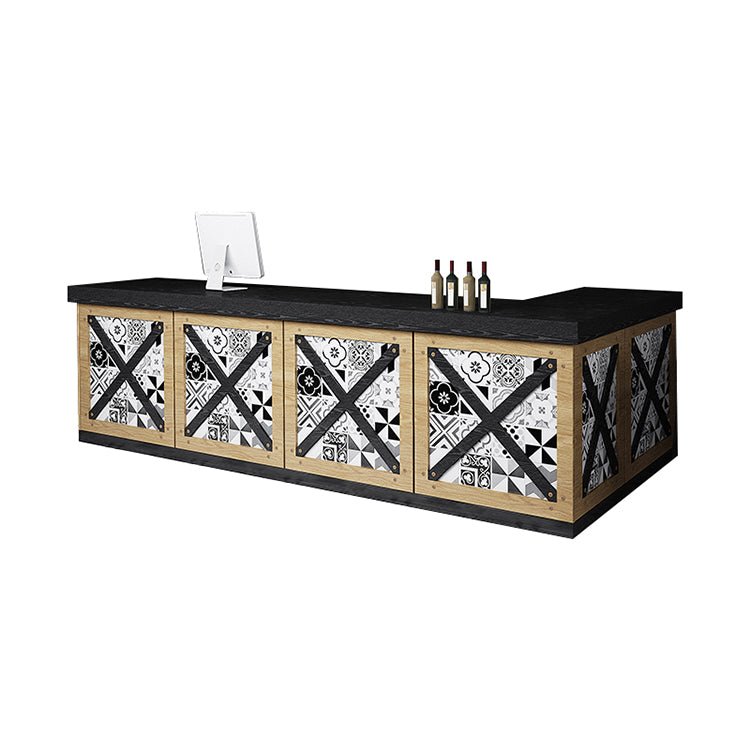 Vintage Style Bar Counter & Cash Register Desk - Maoters