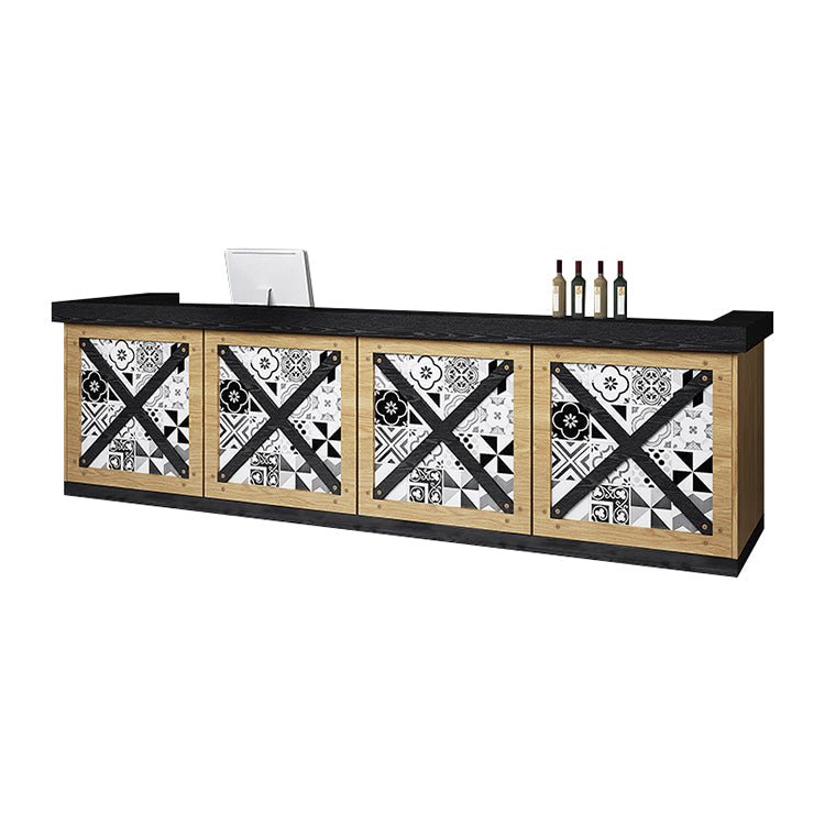 Vintage Style Bar Counter & Cash Register Desk - Maoters