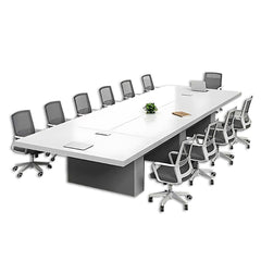 Warm White Minimalist Large Conference Table - Maoters - Maoters