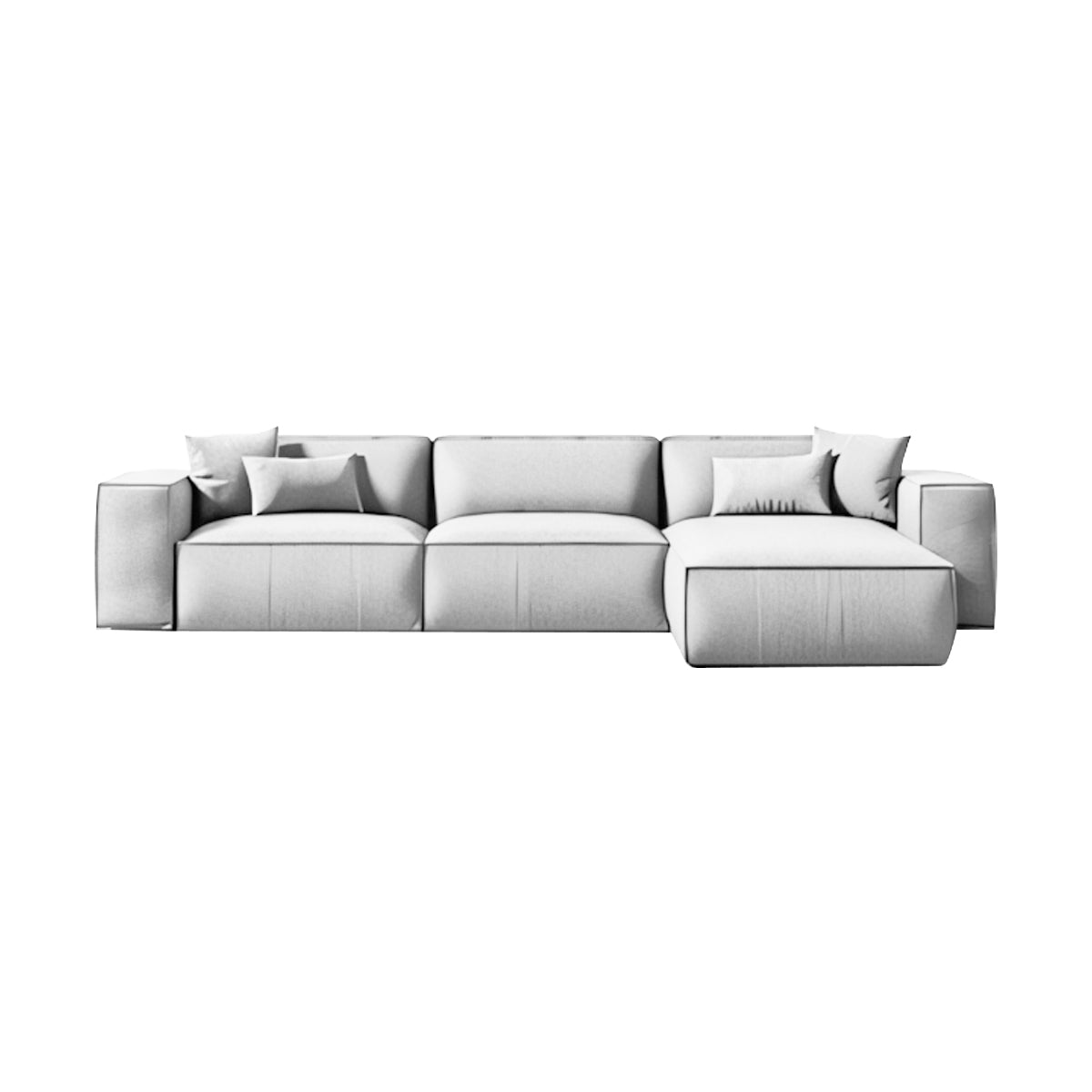 Wide Armrests Velvet Luxury Sofa - Maoters