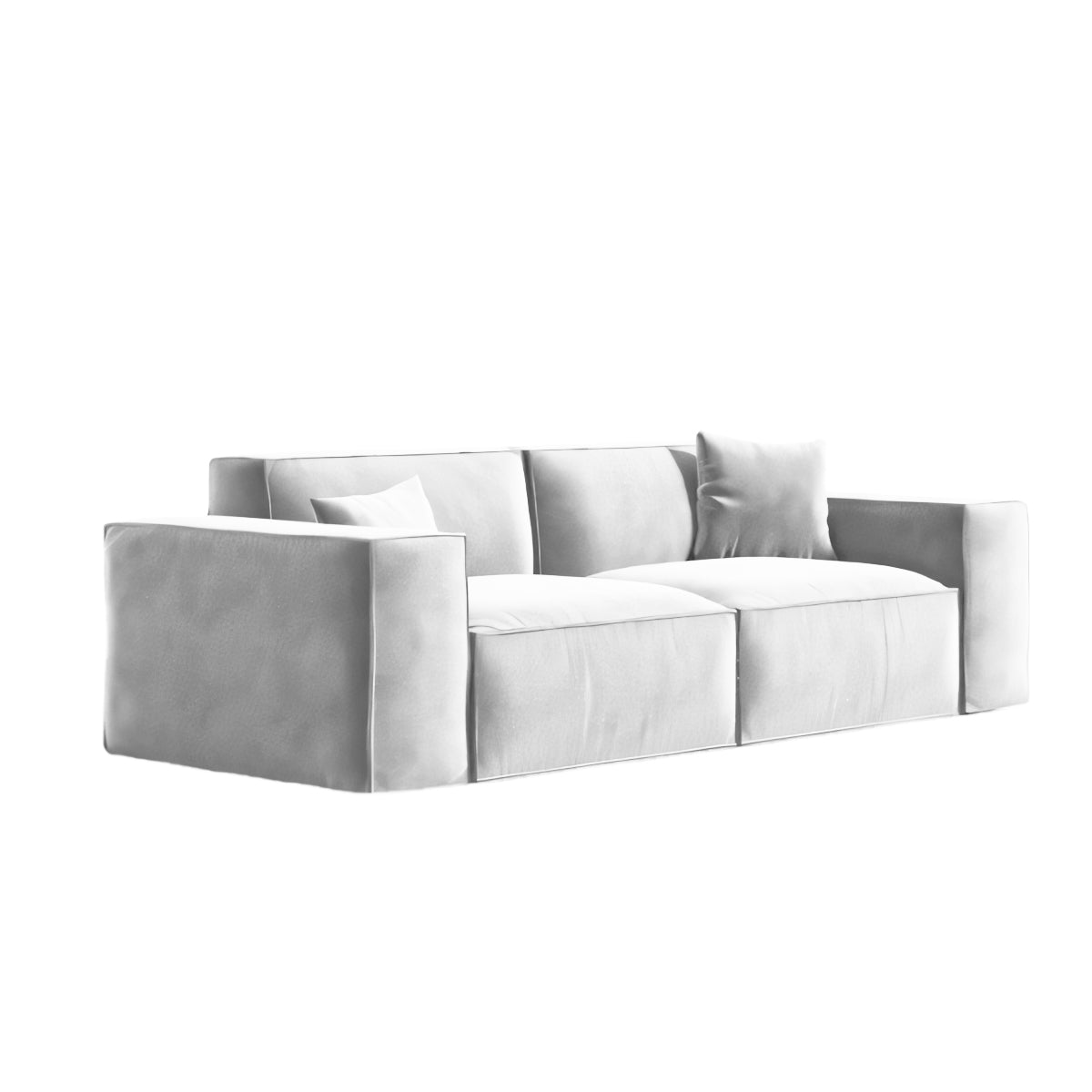 Wide Armrests Velvet Luxury Sofa - Maoters