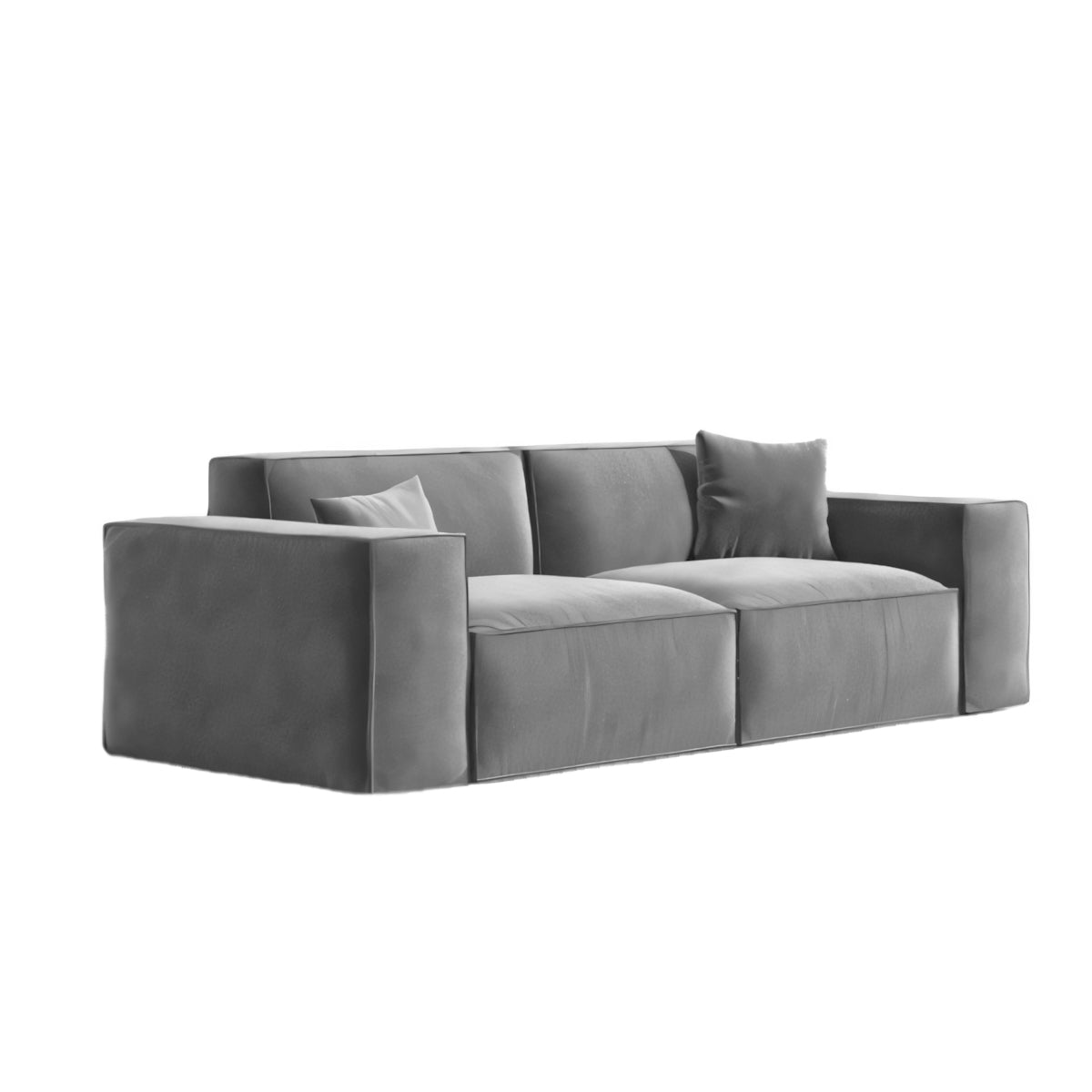 Wide Armrests Velvet Luxury Sofa - Maoters