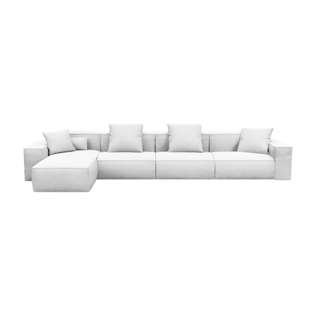 Wide Armrests Velvet Luxury Sofa - Maoters