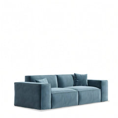 Wide Armrests Velvet Luxury Sofa - Maoters